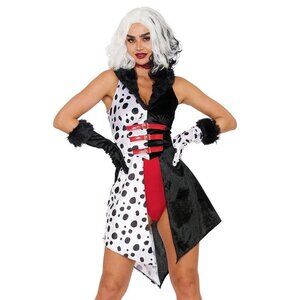 The Devil Wears Dalmatian  Halloween Cosplay Costume Size - S